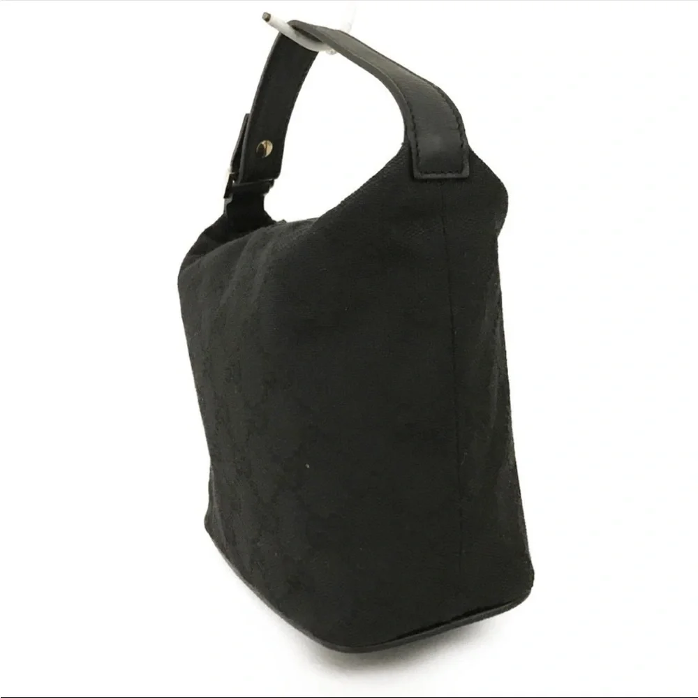 Gucci GG Canvas Wristlet / Accessory Pouch Black Vintage Auth. - Picture 3 of 13